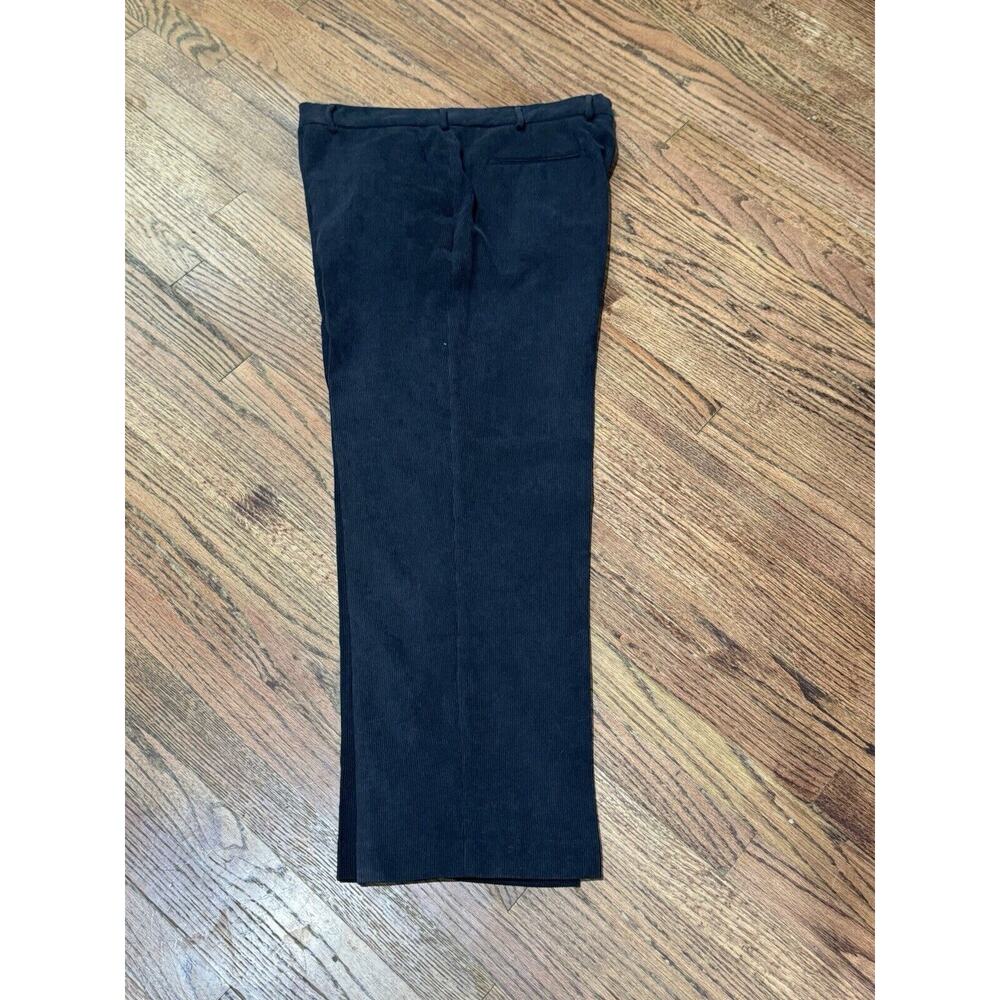 Perry‎ Ellis Corduroy Mens Dress Pants Navy Color 36x30 Excellent
